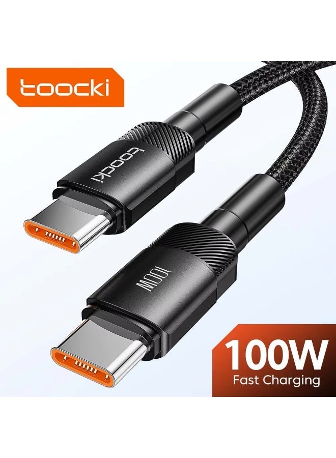 Toocki 100W USB C to USB C Fast Charging Cable, PD 3.0 Quick Charge 4.0, for iPhone 15, MacBook, Samsung, Xiaomi - Image 1