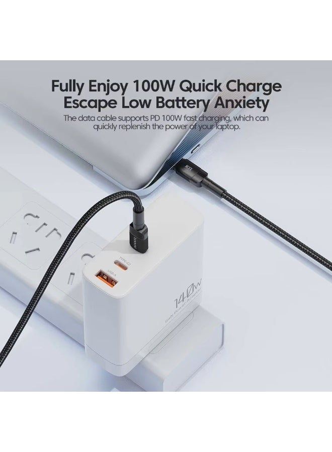 Toocki 100W USB C to USB C Fast Charging Cable, PD 3.0 Quick Charge 4.0, for iPhone 15, MacBook, Samsung, Xiaomi - Image 2