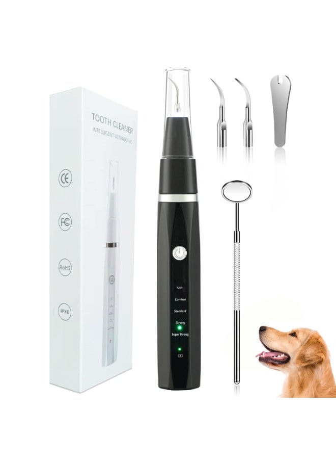 KOWVOWZ Pet Ultrasonic Tooth Cleaner Toothbrush,Dog Tooth Brushing Kit with LED Lamp,Dog Plaque Remover for Teeth,Tartar Remover for Teeth Stains for Dog and Cat - Image 1