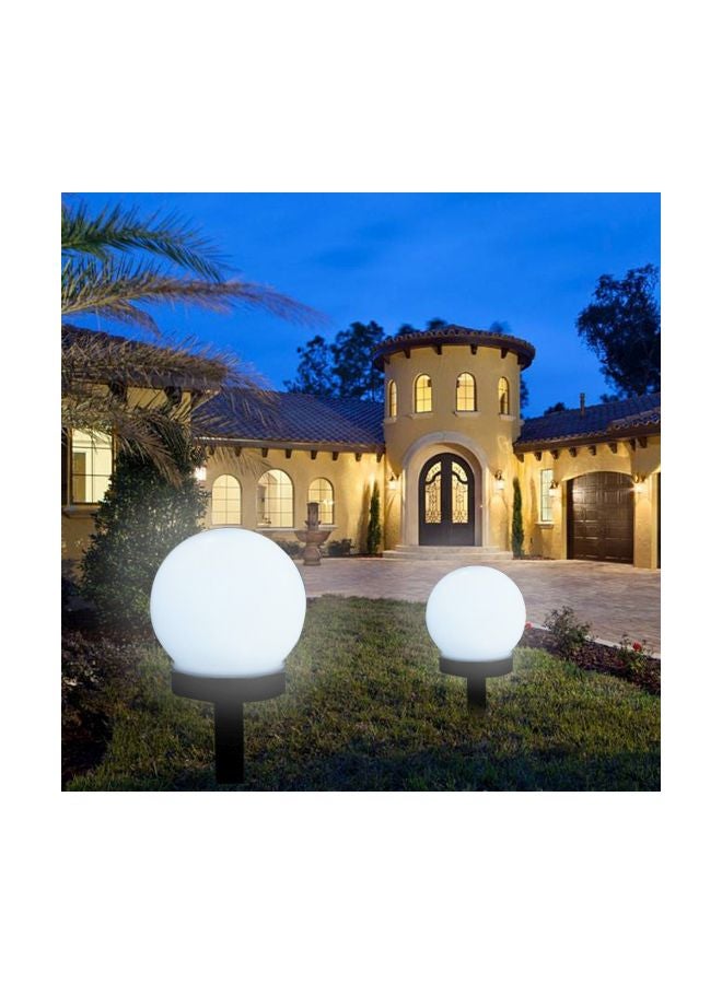 إسكدنيا طقم مصابيح LED تعمل بالطاقة الشمسية مكون من قطعتين أبيض بارد 20سم - Image 3