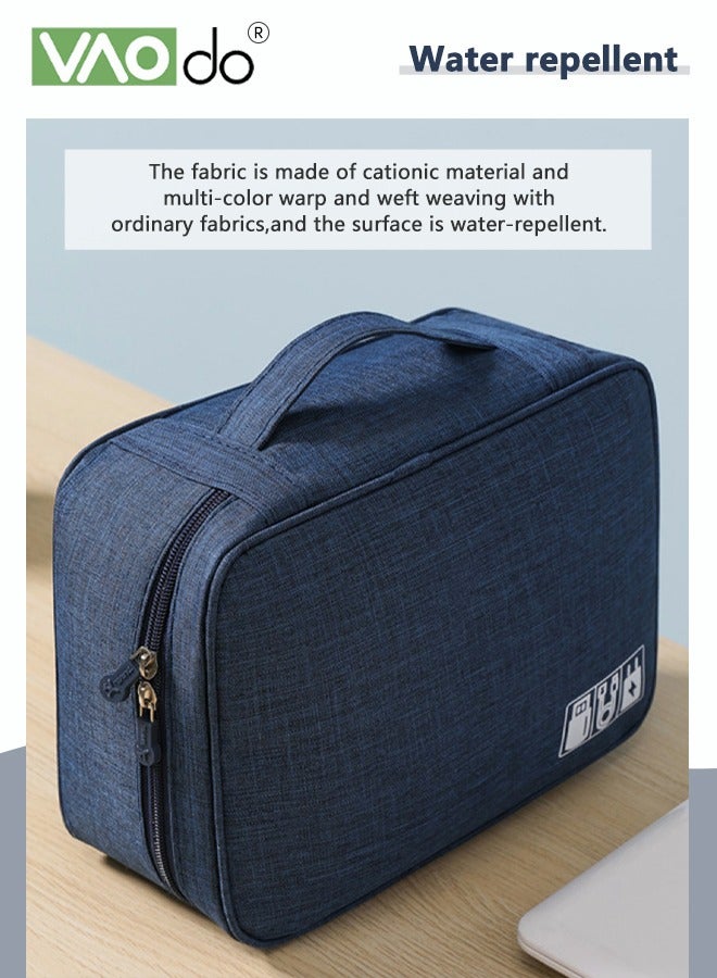 VAOdo Electronic Storage Box Data Cable Power Bank U Disk Arrangement Large-capacity Water Proof Digital Accessories Storage Bag - Image 5