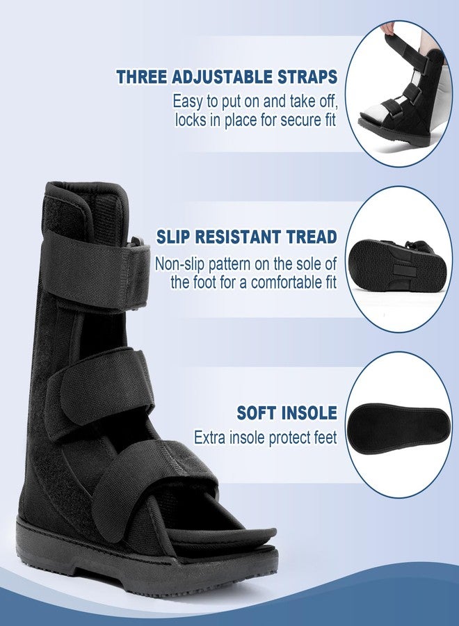 Estinko AFO Foot Drop Brace, Foot Drop Brace for Walking Drop Foot Brace Adjustable ALS, TBI, MS, Diabetes Stroke (Black, Medium) - Image 3