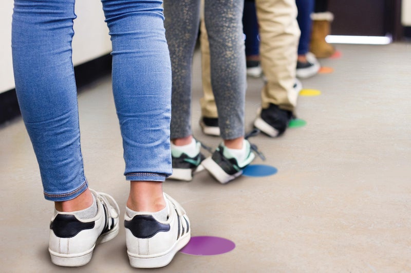 Teacher Created Resources Spot On Floor Markers: Colorful Circles - 4'' (TCR77544) - Image 2
