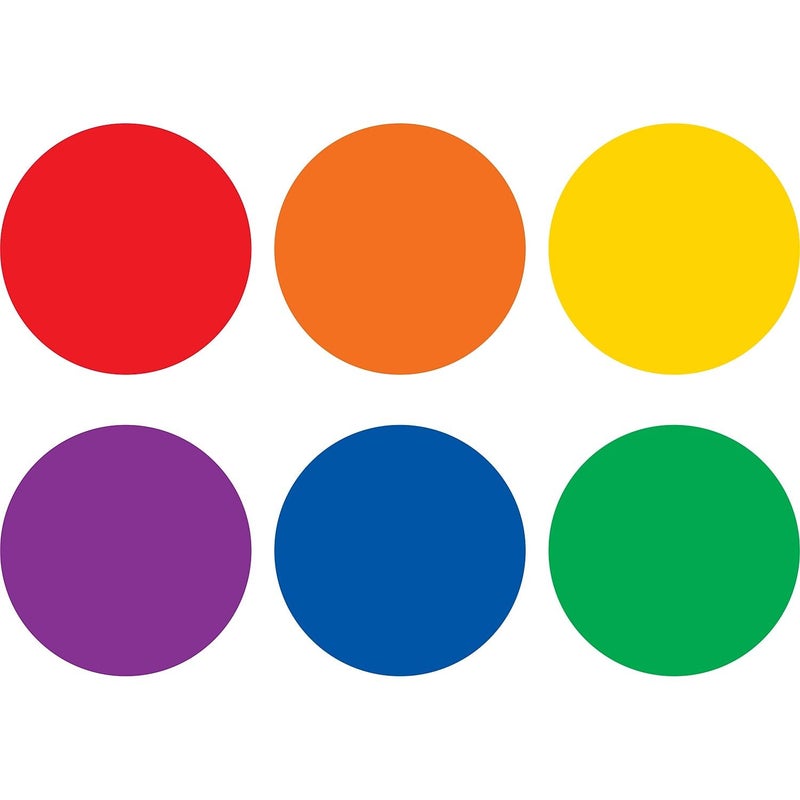 Teacher Created Resources Spot On Floor Markers: Colorful Circles - 4'' (TCR77544) - Image 1
