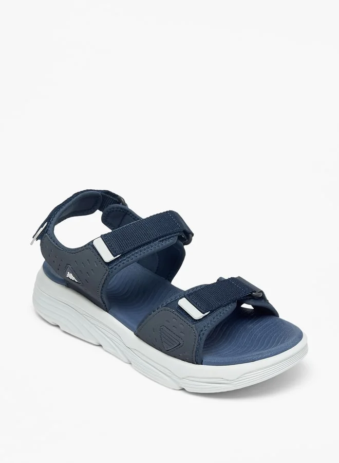 Kappa Men's Solid Floaters with Hook and Loop Closure