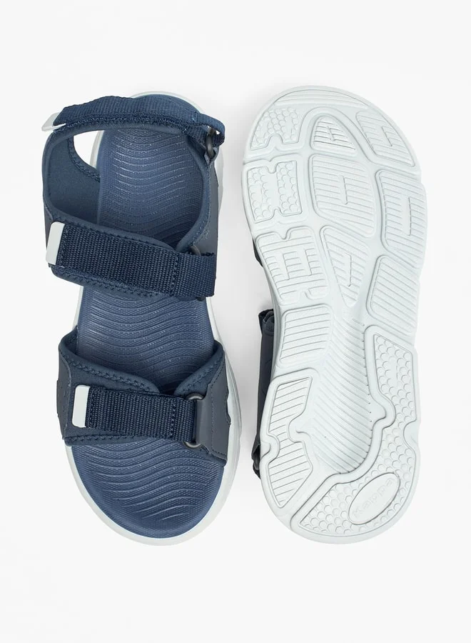 Kappa Men's Solid Floaters with Hook and Loop Closure