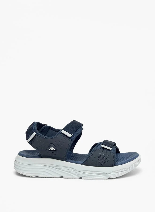 Kappa Men's Solid Floaters with Hook and Loop Closure