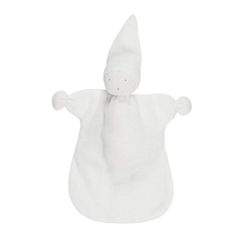 Under the Nile Organic Cotton Baby Muslin Sleeping Doll Lovey Toy White 8" Tall