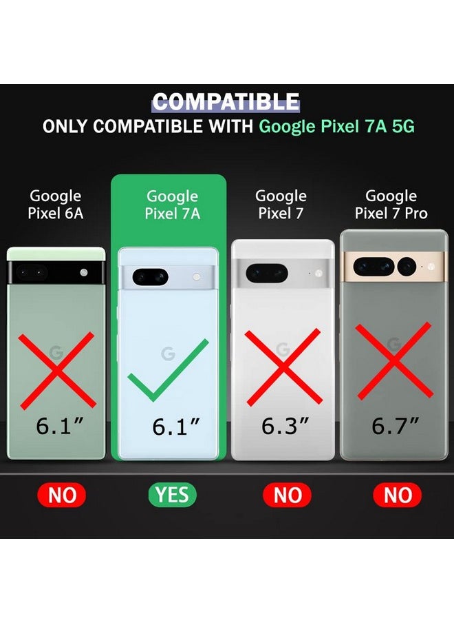 ذا جيفت كارت جراب خلفي من السيليكون السائل من TheGiftKart لهاتف Google Pixel 7A | حماية عسكرية مع وسائد هوائية مقاومة للصدمات 10X | قماش من الألياف الدقيقة على الجانب الداخلي | قبضة مضادة للانزلاق مدمجة (أسود غير لامع)  - Image 2