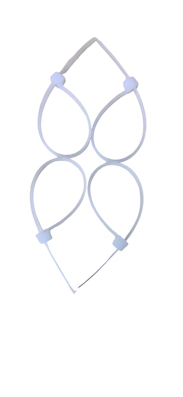 POOJAY Cable Zip Ties White 400 mm x 48 mm 157 inch Pack of 500 MultiPurpose SelfLocking Nylon Teeth Grip Cable Ties Cord Management Ties Plastic Ties for Home Office Garden Workshop - Image 4