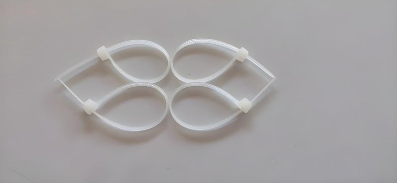 POOJAY Cable Zip Ties White 400 mm x 48 mm 157 inch Pack of 500 MultiPurpose SelfLocking Nylon Teeth Grip Cable Ties Cord Management Ties Plastic Ties for Home Office Garden Workshop - Image 3