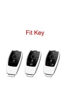 SYOSI Silicone carbon fiber catchy style smart keyless remote Key Fob case Cover For Mercedes-Benz E-Class S-Class W213 2016 2017 2018 2019 keychain  - Image 2