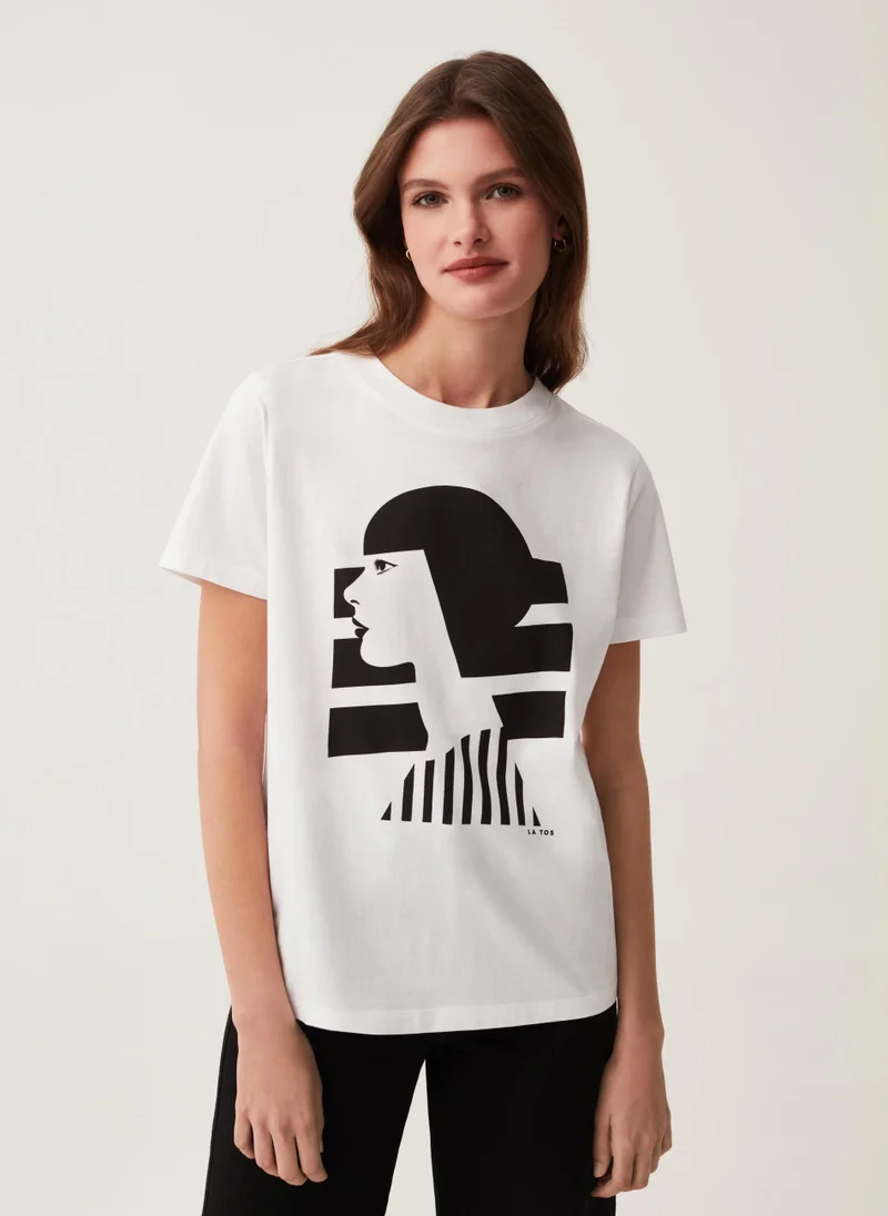 Ovs Ovs Geometric Girl La Tos Print T-Shirt