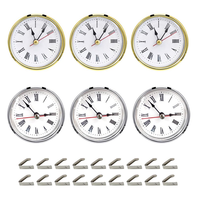 Shosky 6Pcs Clock Parts For Clock Resin Mold Clock Pieces For Clock Epoxy Casting Resin Mold - Image 1