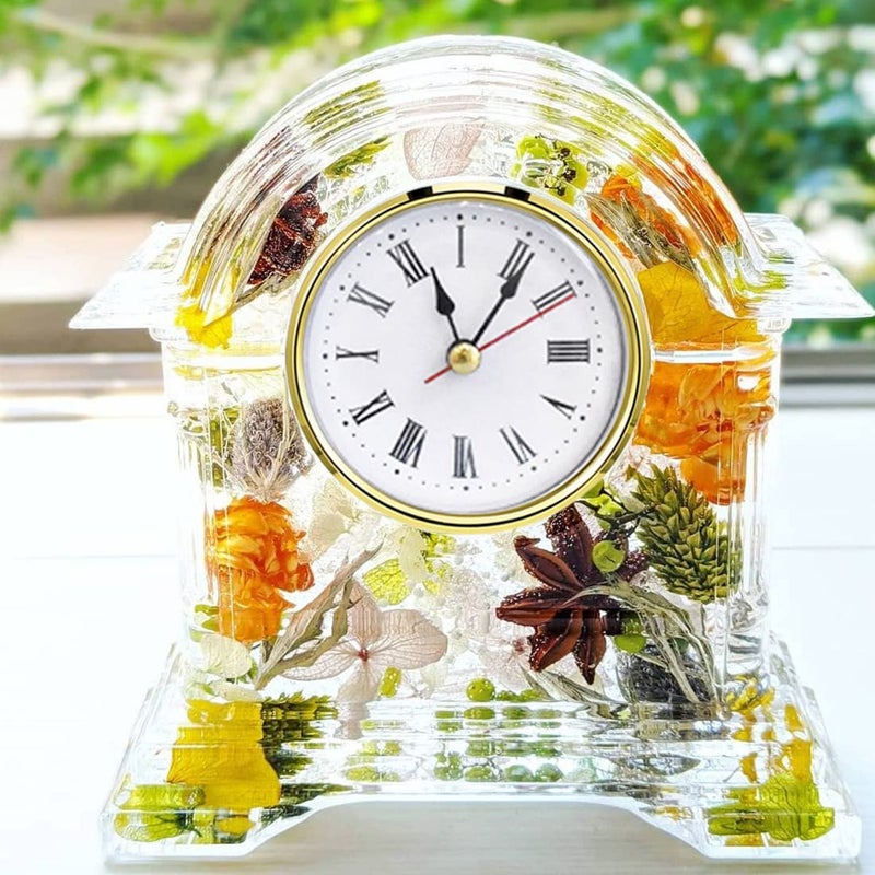 Shosky 6Pcs Clock Parts For Clock Resin Mold Clock Pieces For Clock Epoxy Casting Resin Mold - Image 5