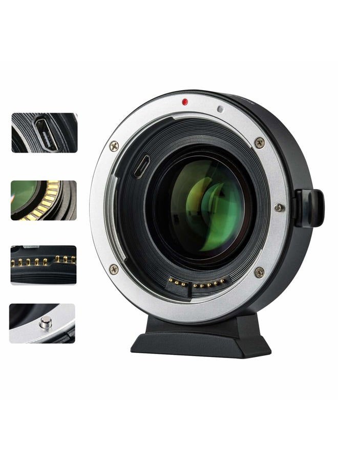 VILTROX EF-EOS M2 Auto Focus Lens Adapter 0.71x Reducer Speed Booster for Canon EF Mount Lens to Canon EF-M Mount Mirrorless Camera EOS M M2 M3 M5 M6 M10 M50 M100 - Image 1