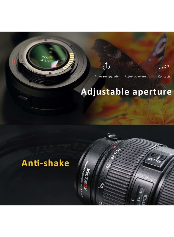 VILTROX EF-EOS M2 Auto Focus Lens Adapter 0.71x Reducer Speed Booster for Canon EF Mount Lens to Canon EF-M Mount Mirrorless Camera EOS M M2 M3 M5 M6 M10 M50 M100 - Image 5