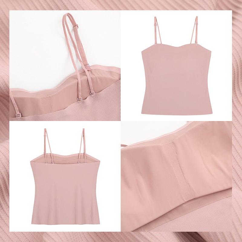 Plus Size Solid Slim Fit Camisole white  - Image 4