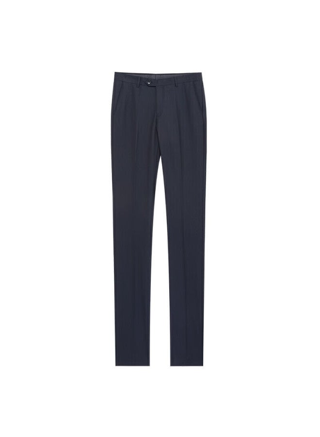 Hodo Men's Dress Pants Autumn Winter Warm Comfortable Slim Fit Business Fleece Lined Suit Pants - Image 3