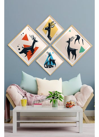 Özcanlar Frame Framed Multi Table New Generation Angled Wooden Frame Geyik Deer Concept 4 Pcs New Year Gift - pzsku/Z625843D272940F41DCD0Z/45/_/1725352810/0cdbc661-ad07-4cbd-bfae-682af3efd7b3