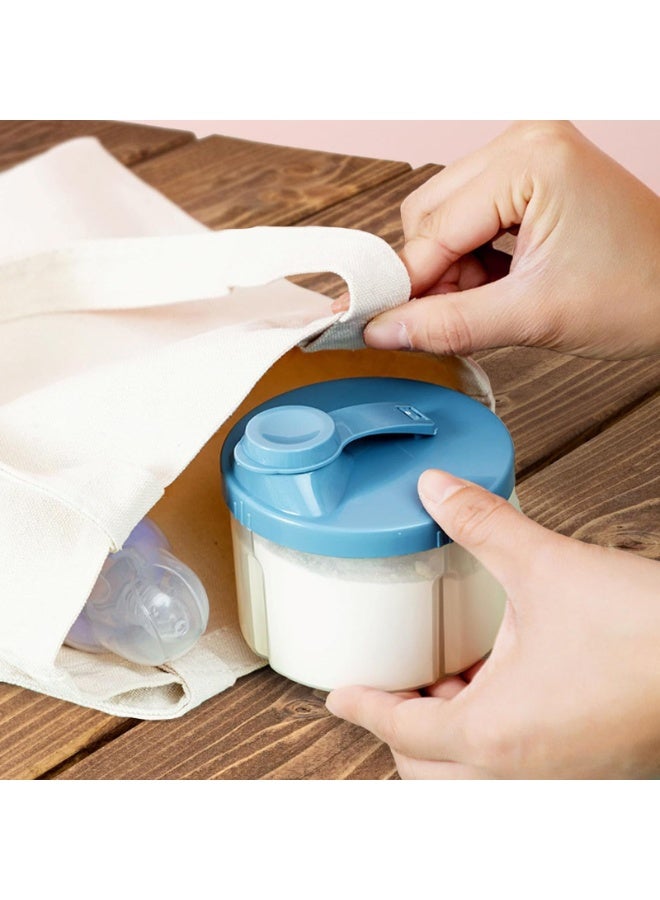 2Pcs Baby Milk Powder Dispenser Pots, Milk Powder Container, Formula Powder Pot with Rotatable Cover Protable Milk Powder Dispensers for Outdoor Travel - Image 4