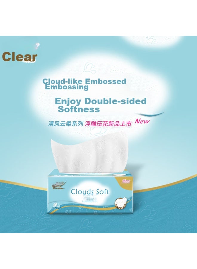 APP Qingfeng Facial Tissues, Thick And Soft 4-ply 80 Sheets*24 Packs, Gentle On Skin, Non-irritating, Toilet Paper, Tissue Paper, Napkins, Whole Box - Image 3