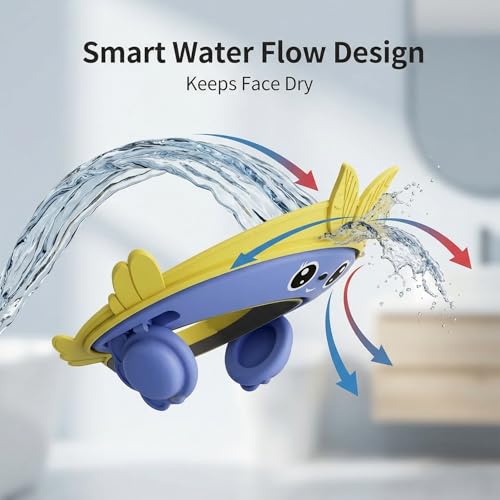 VIHAX Baby Shower Cap for Kids, Baby Bath Shampoo Visor Cap Hair Washing Shield Adjustable Silicone Bath Hat for Toddler Girls and Boys - Image 3