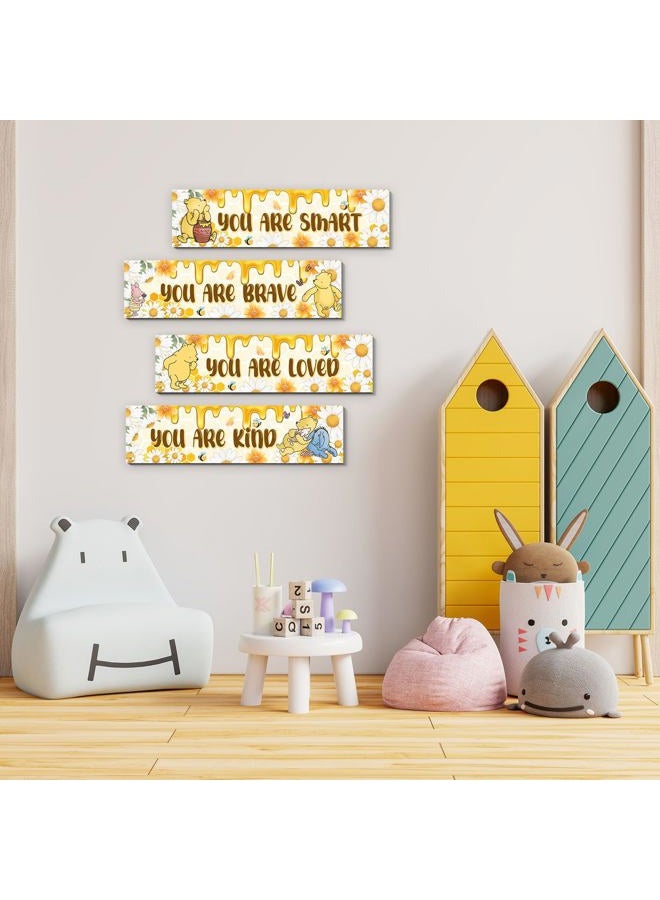 BirtDerr Winnie the Pooh Sign-Winnie The Pooh Room Decor-Winnie the Pooh Baby Stuff-Vintage Nursery Decor-Winnir the Pooh Wall Decor Wall Art(Classic) - Image 3