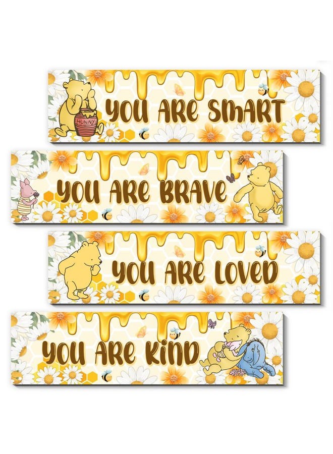 BirtDerr Winnie the Pooh Sign-Winnie The Pooh Room Decor-Winnie the Pooh Baby Stuff-Vintage Nursery Decor-Winnir the Pooh Wall Decor Wall Art(Classic) - Image 1