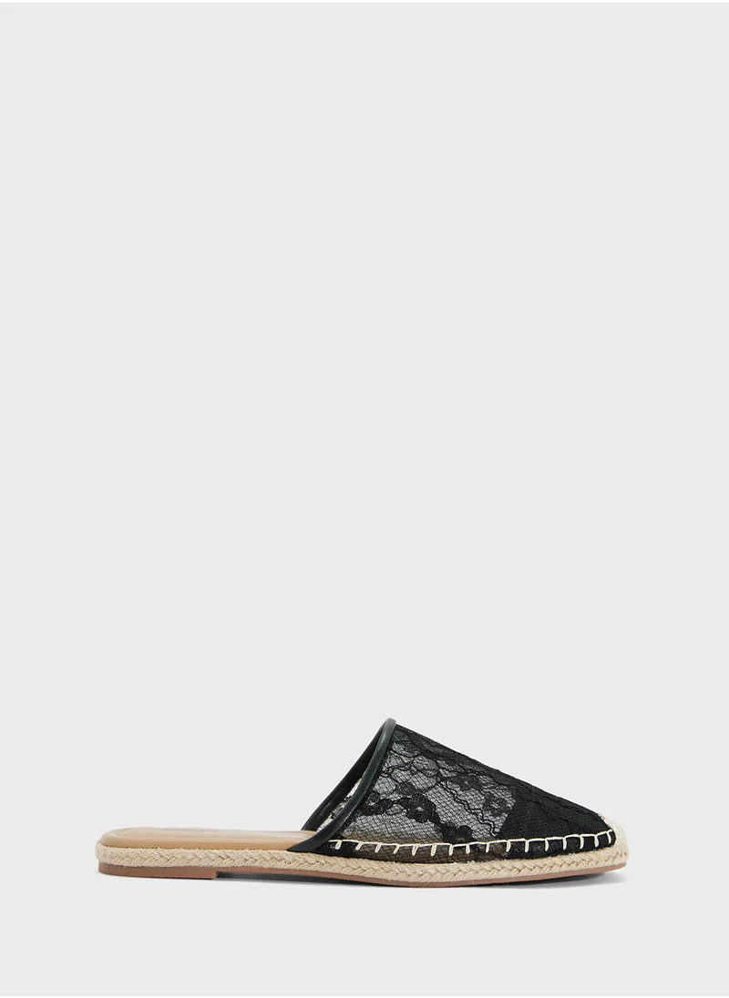 Ginger Slip On Lace Espadrille