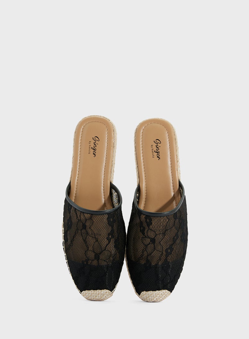 Ginger Slip On Lace Espadrille  - Image 4