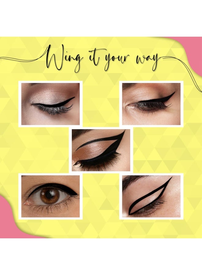 Dazller Hi-Def Eyeliner duo|Velvet Matte|Water-Resistant|Smudge-Proof|Long Stay|Single Stroke|Precise Application|Black+Black|2.2g, pack of 2 - Image 3