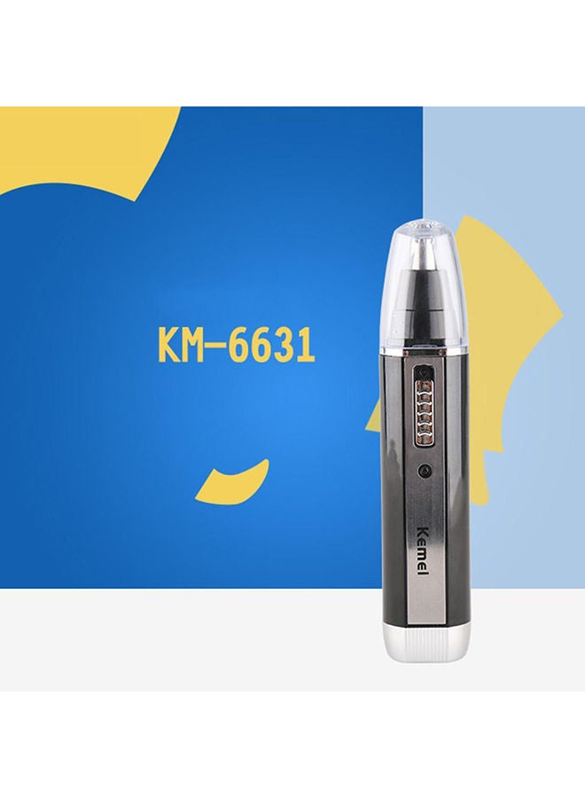 NIBEMINENT 3 in 1 Electric Nose Hair Trimmer Grey 18x3.5x12cm - Image 2