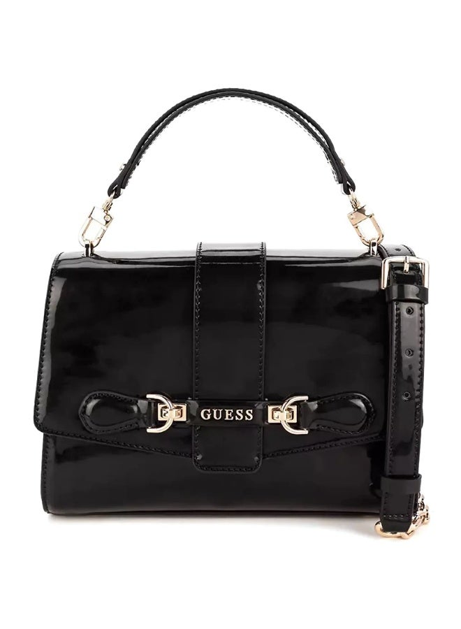 Guess Black Women Crossbody Bag HWPG9500200 – Elegant Leather Everyday Shoulder Bag - Image 1