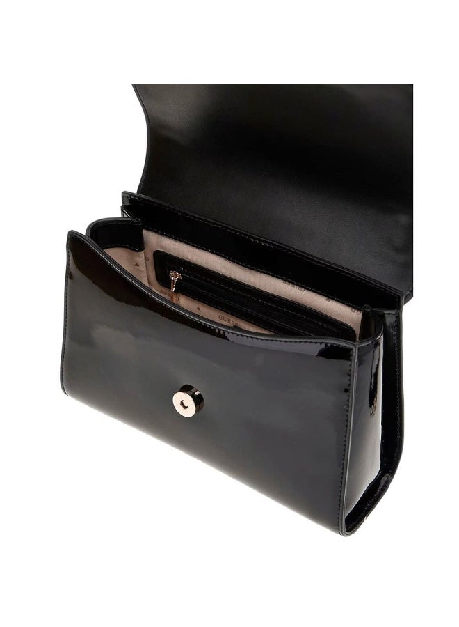 Guess Black Women Crossbody Bag HWPG9500200 – Elegant Leather Everyday Shoulder Bag - Image 4