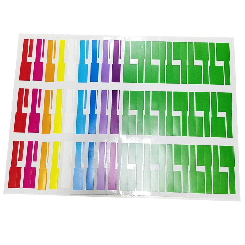 TTSAM 300 Pcs Tear Resistant Wire Identification Labels, Colorful Waterproof Cord Labels,Self Adhesive Cable Labels Printable and Handwriting Cable Organize(10 Sheets (300 Labels), 10 Assorted Colors) - Image 2