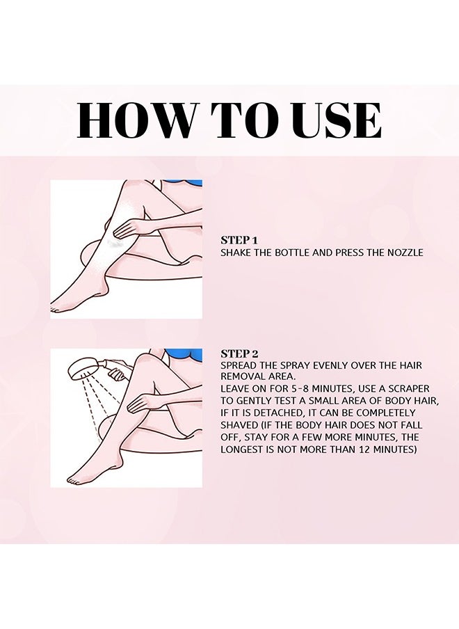 EELHOE - Beeswax Hair Removal Mousse, High Quality Mousse Hair Removal Spray, Gentle Beeswax Hair Removal Honey Mousse Spray Moisturizing Hair Removal Spray For Women - Image 1