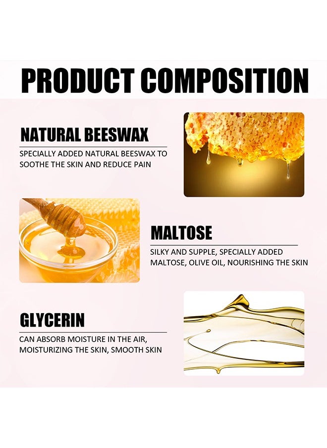 EELHOE - Beeswax Hair Removal Mousse, High Quality Mousse Hair Removal Spray, Gentle Beeswax Hair Removal Honey Mousse Spray Moisturizing Hair Removal Spray For Women - Image 1