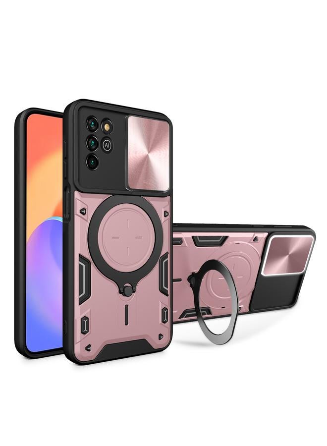 The Bros Case For ZTE Blade V30 Vita CD Texture Sliding Camshield Magnetic Holder Phone Case