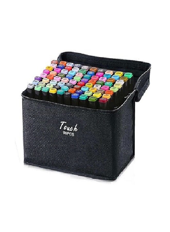 80 Colors Touch Professional Twin Marker Pen Waterproof Graphic Marker Set For Arts, Sketch, Manga W/bag  - Image 4