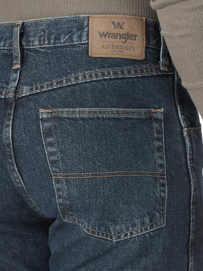 Wrangler Authentics Men's Classic 5-Pocket Regular Fit Cotton Jean, Storm, 32W x 30L - Image 3
