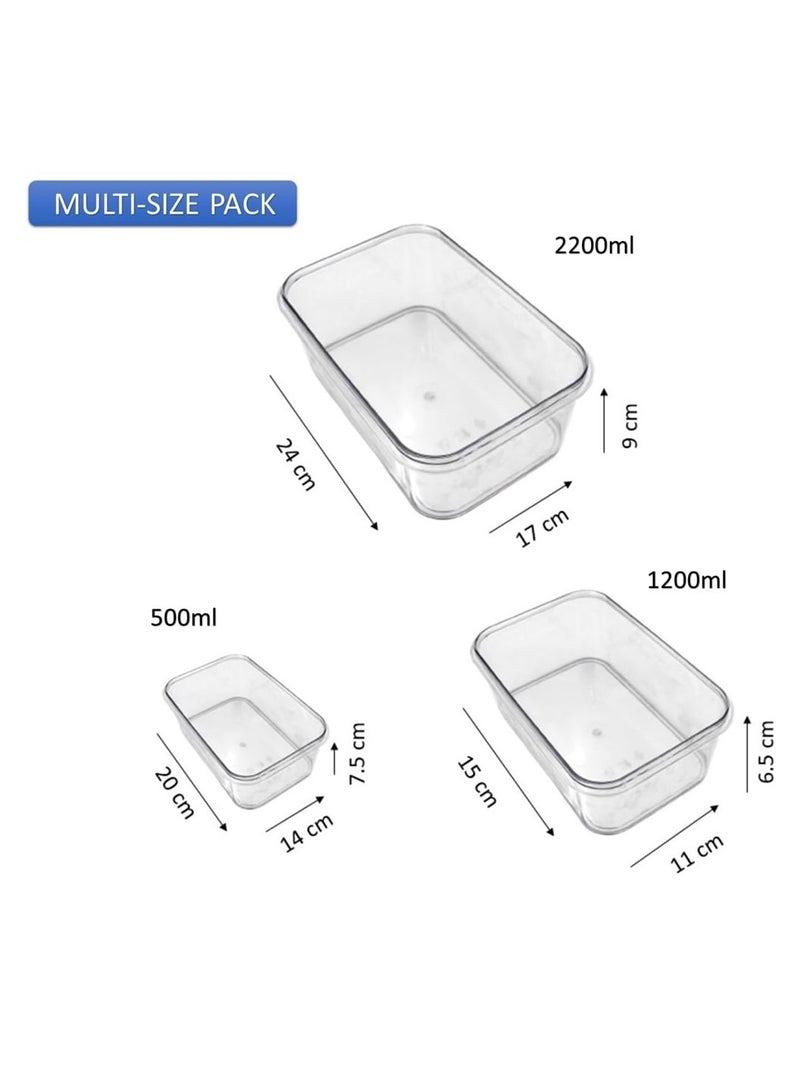 Auroware 18 Piece Food Container with Locking Lid Air tight Leak proof Plastic Airtight BPA Free Storage Kitchen Organizer boxes - Image 4