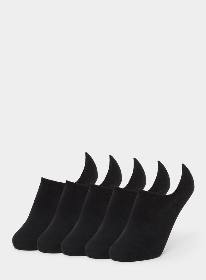 Styli Black Ankle Socks - 5 Pairs - Image 1