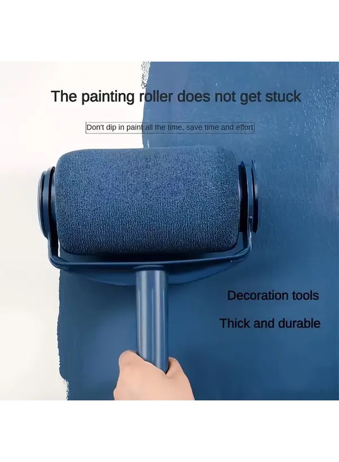 Large Capacity Blue Paint Roller Brush High Efficiency Low Dip Design Ergonomic Handle - Image 3