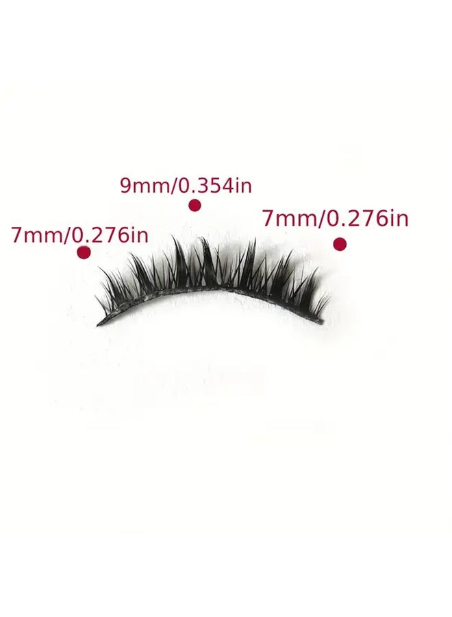Wet Eye Korean Girl Group False Eyelashes Manga Tapered Natural Hybrid Full Strip Lashes - Image 4