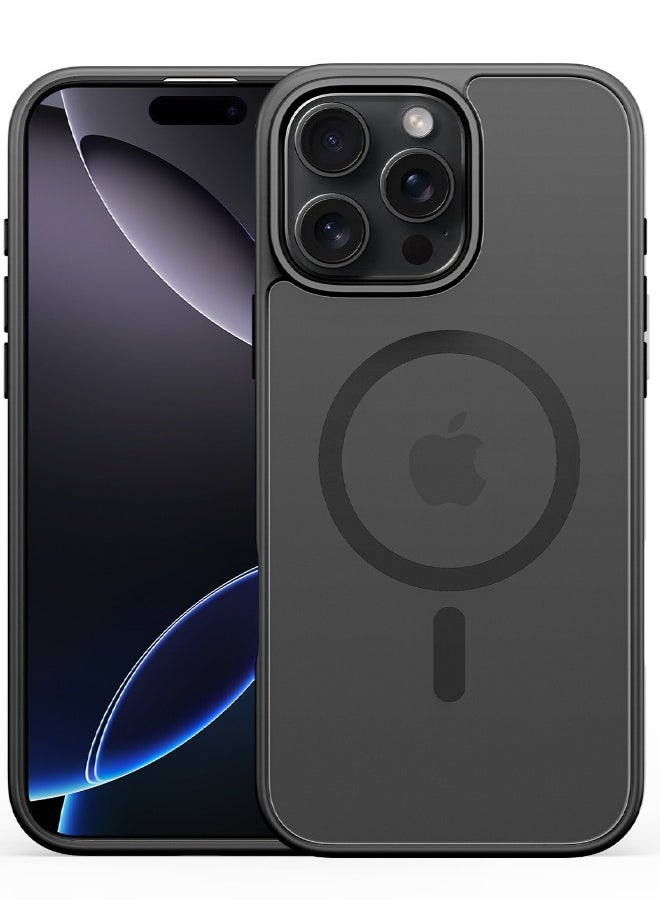 DUX DUCIS iPhone 16 Pro Case, Strong Magnetic [Compatible with Magsafe] Case, Four Corners Anti Drop, Anti Fingerprint, Never Yellow, Matte Back, Slim Skin Friendly Magnet Case for iPhone 16 Pro, Black  - Image 2