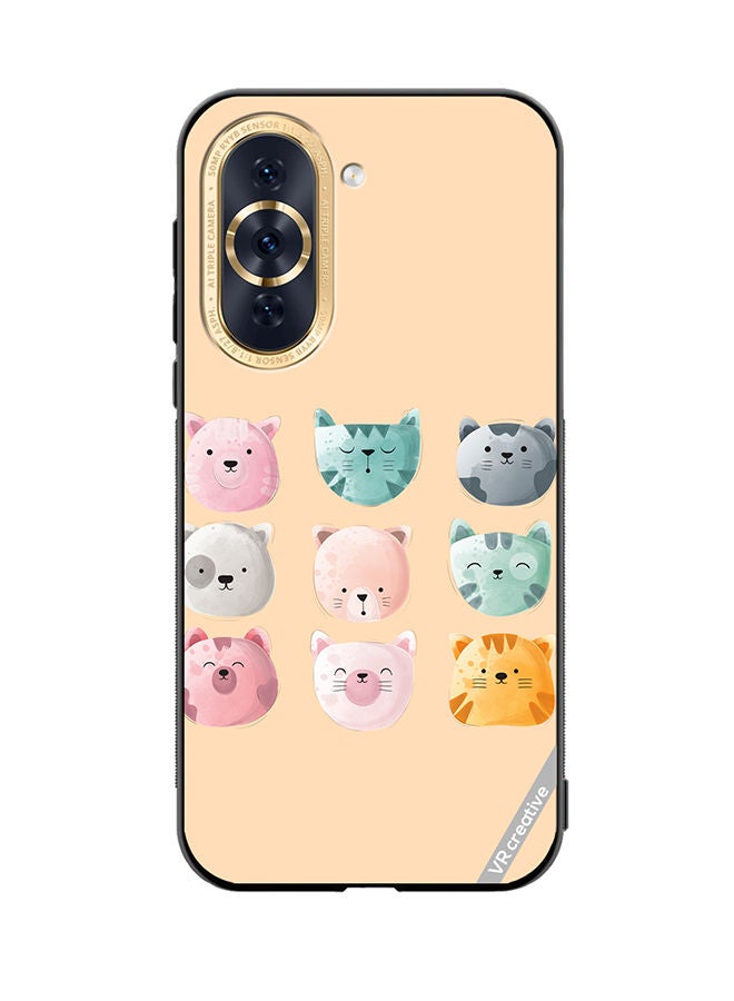 VR CREATIVE Protective Case Cover For Huawei Nova 10 Cute Faces Design Multicolour - Image 1