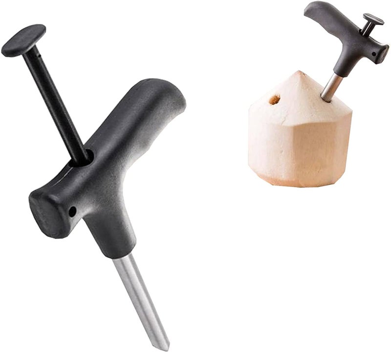 TASKHOUSE Multipurpose Coconut Opener Tool Stainless Steel Driller, Knife & Water Opener for Tender Coconuts (Pack of 1) - Image 5