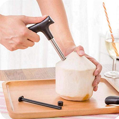TASKHOUSE Multipurpose Coconut Opener Tool Stainless Steel Driller, Knife & Water Opener for Tender Coconuts (Pack of 1) - Image 4
