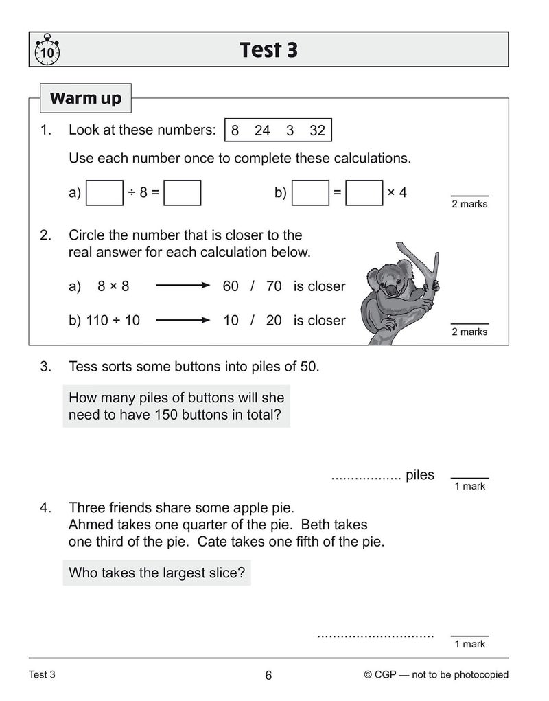 New KS2 Maths 10-Minute Tests : Problem Solving - Year 4: perfect for catching up at home - Image 2